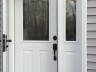 White door roofing window slider