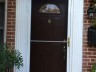 White Threshold at home with black door roofing window slider