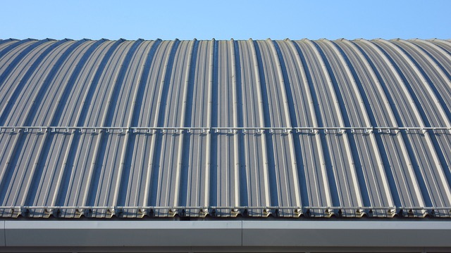 A wide metal roof