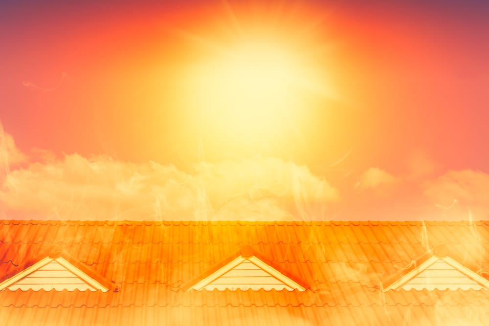 How to Protect Your Roof from Summer Heat and Storms 1 very hot weather over heat summer sunny day.